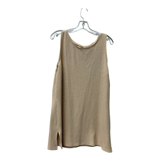 Top Sleeveless By Chicos In Peach, Size:L