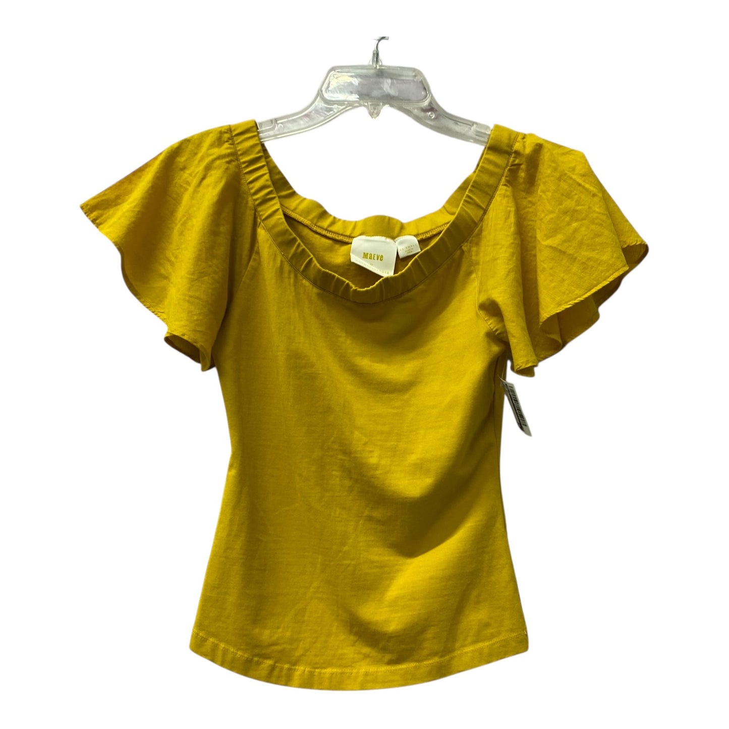 Top Ss By Maeve In Yellow, Size:Xxs