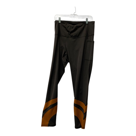 Athletic Leggings By Zenergy By Chicos In Brown, Size:Xl