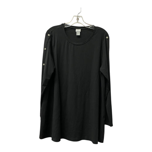 Top Ls By Chicos In Black, Size:L