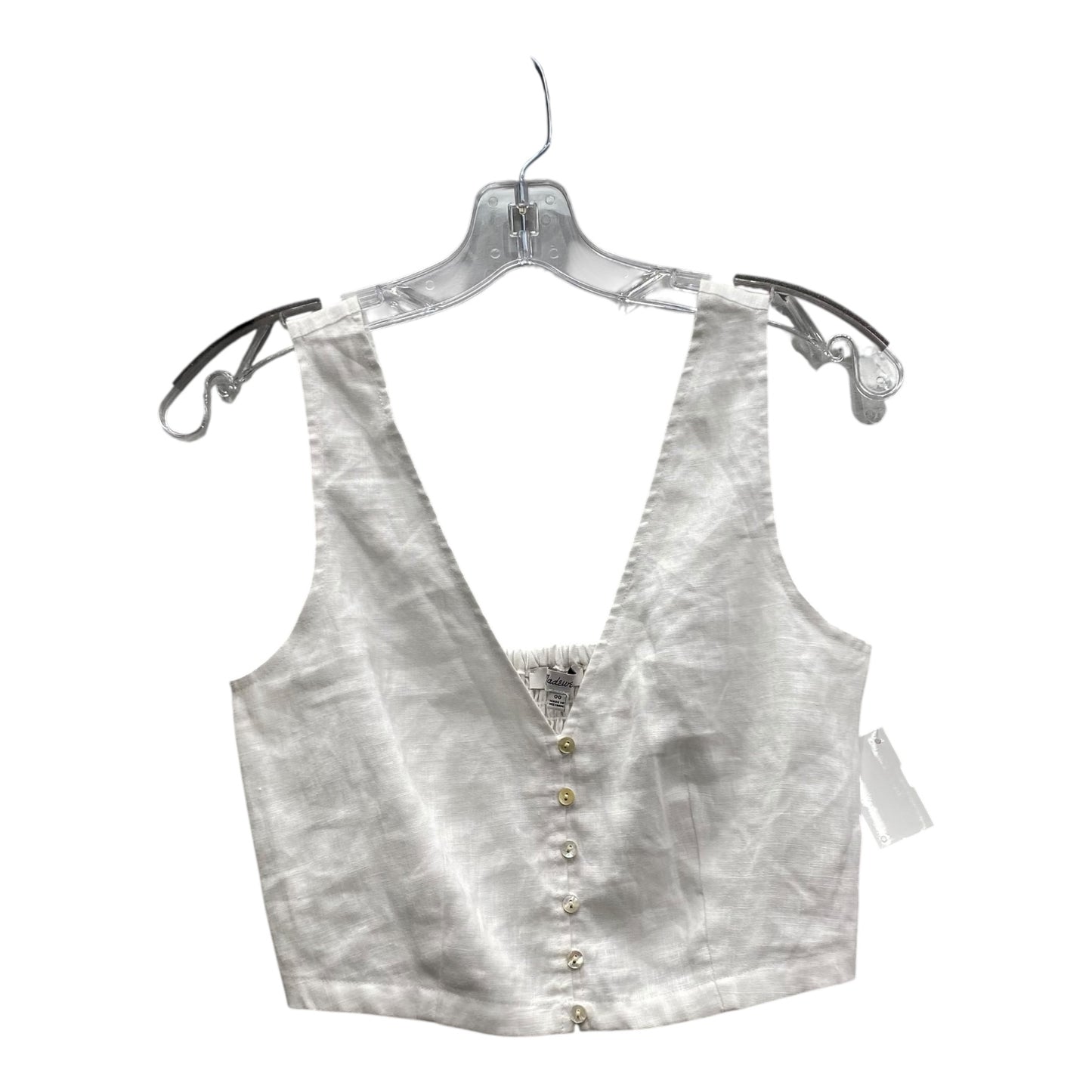 Top Sleeveless By Madewell In White, Size:Xs