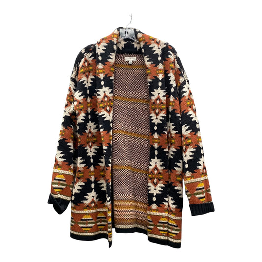 Sweater Cardigan By Lucky Brand In Black, Size:L