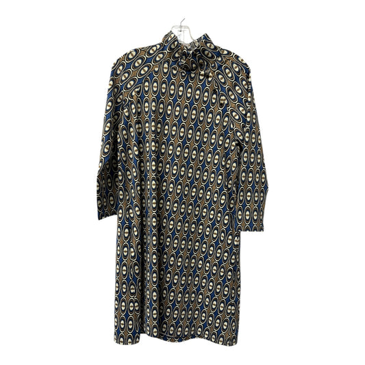 Dress Casual Short By J Mclaughlin In Blue & Tan, Size:M