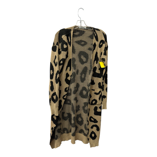 Sweater Cardigan By Angashion In Animal Print, Size:M