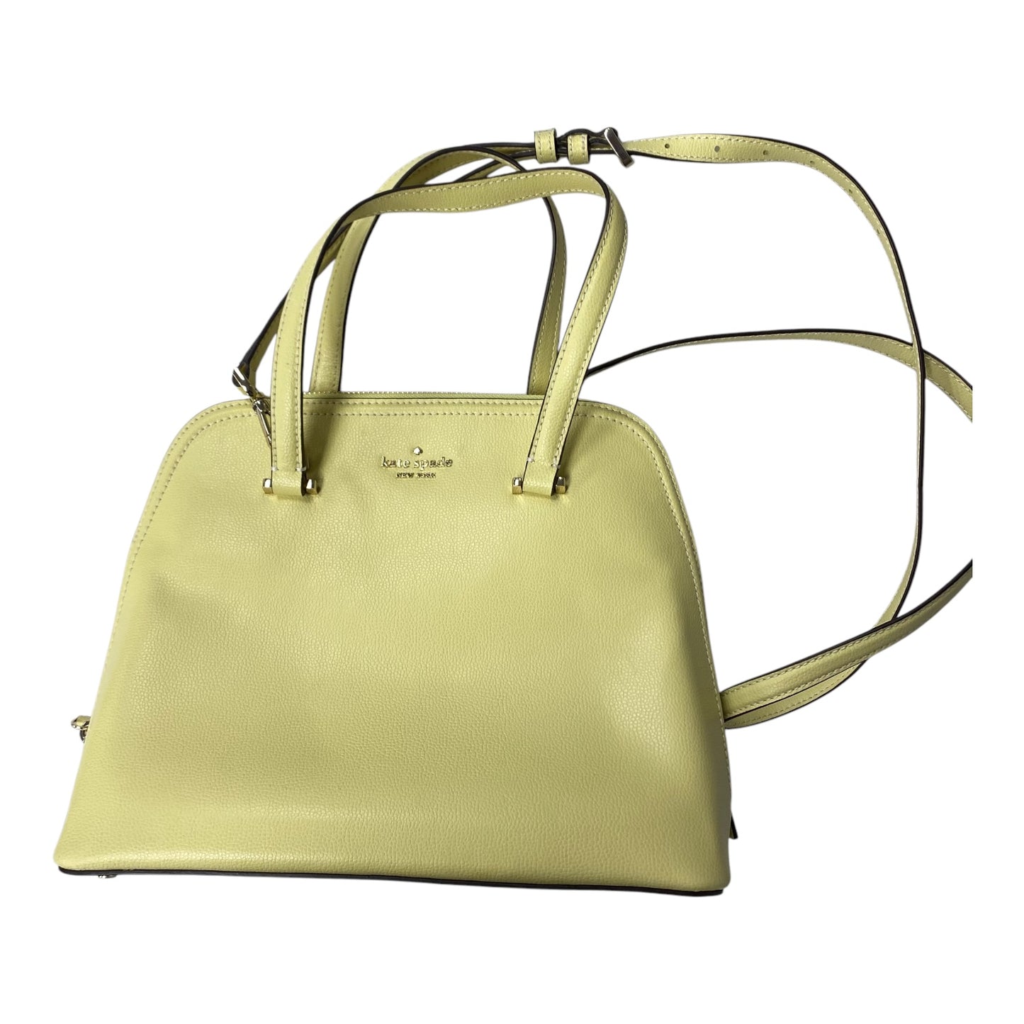 Handbag Designer By Kate Spade In Yellow, Size:Medium