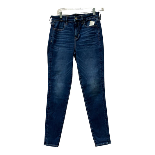 Jeans Skinny By American Eagle In Blue Denim, Size:8