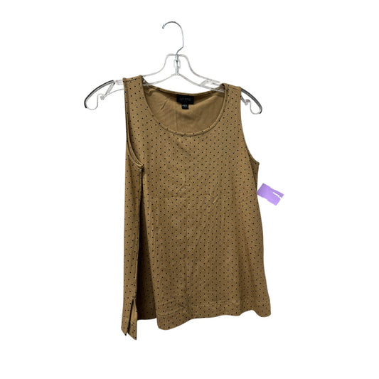 Top Sleeveless By J. Jill In Tan, Size:Xs