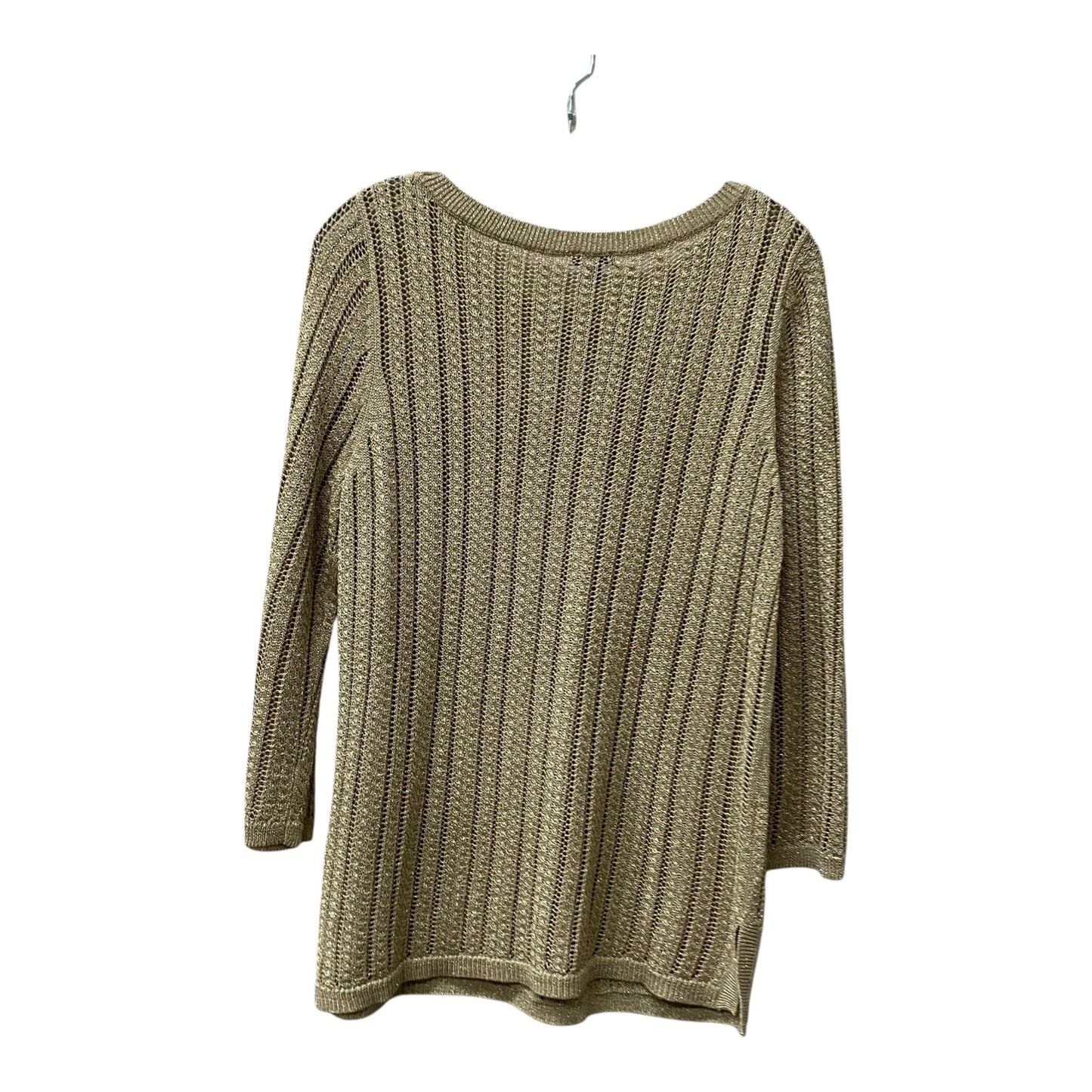 Sweater By Talbots In Gold, Size:L