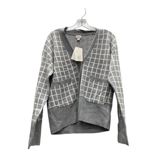 Sweater Cardigan By A New Day In Grey & White, Size:S