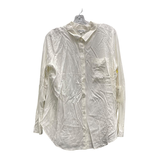 Blouse Ls By Grace & Lace In White, Size:L