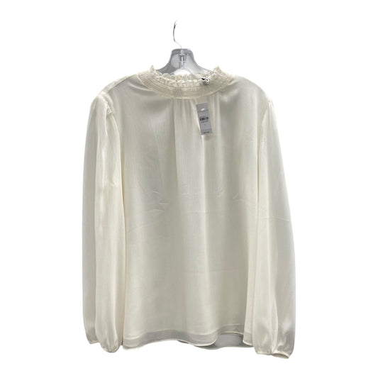 Top Ls By Ann Taylor In Cream, Size:L