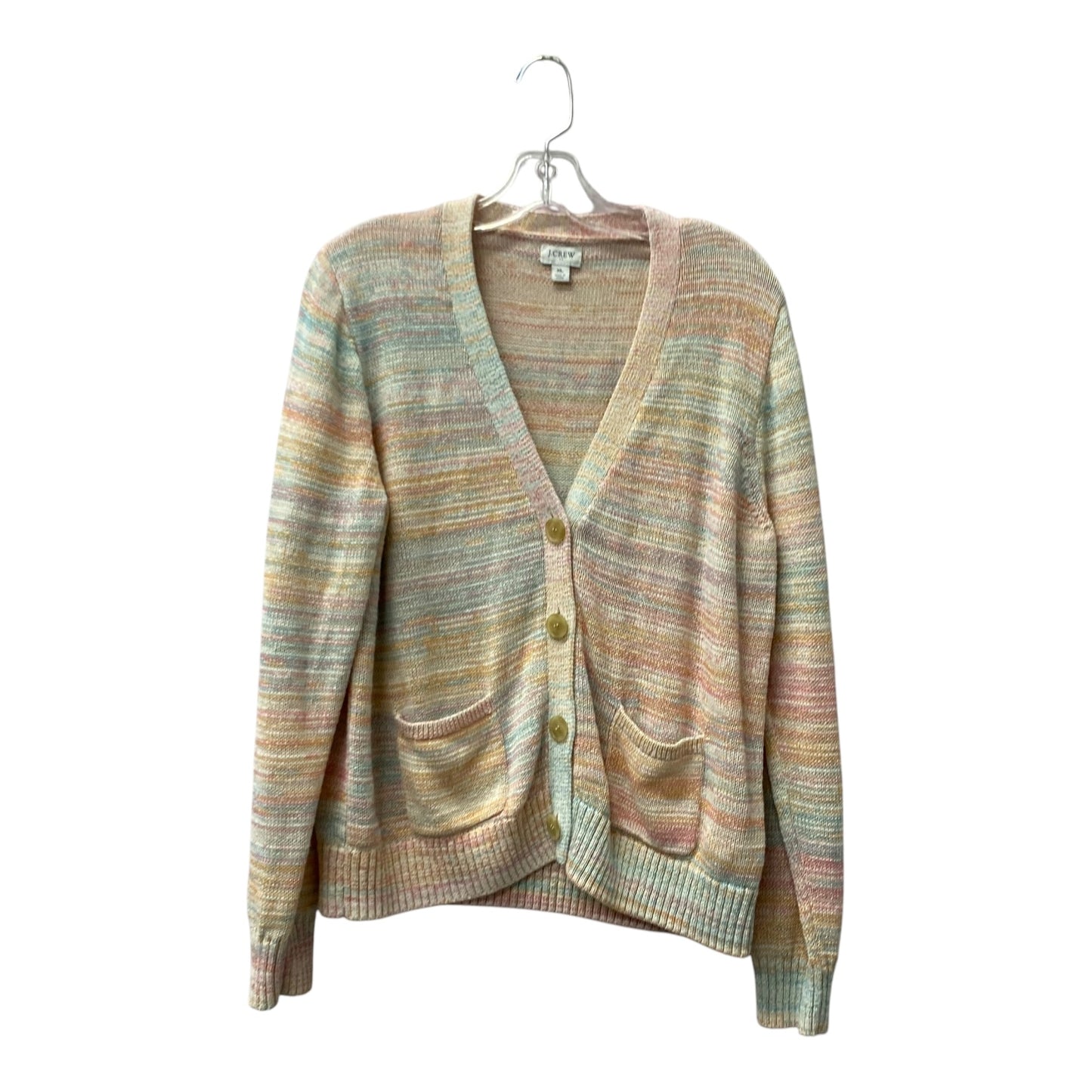 Sweater Cardigan By J. Crew In Pink, Size:Xl