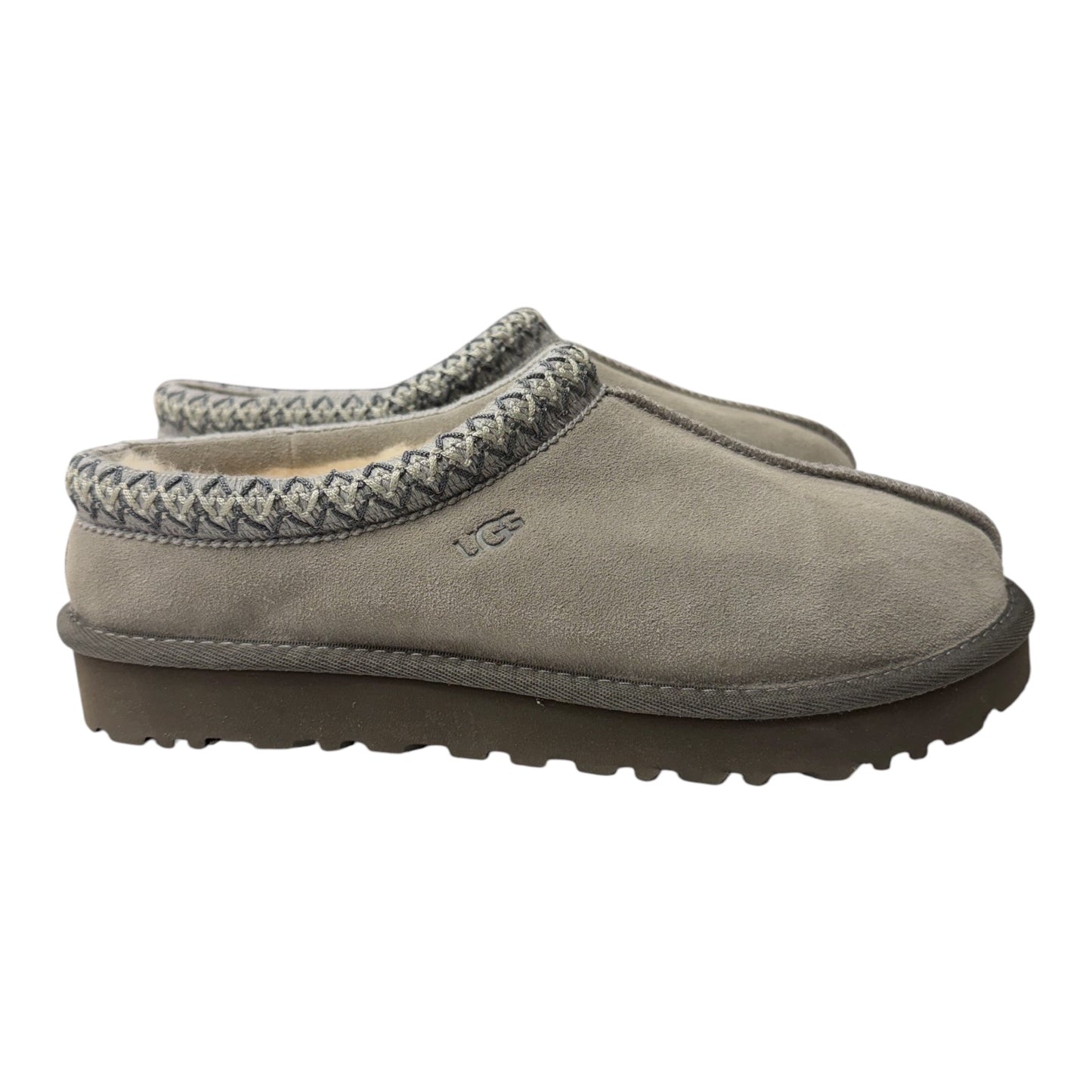Slippers Designer By Ugg In Grey, Size:8