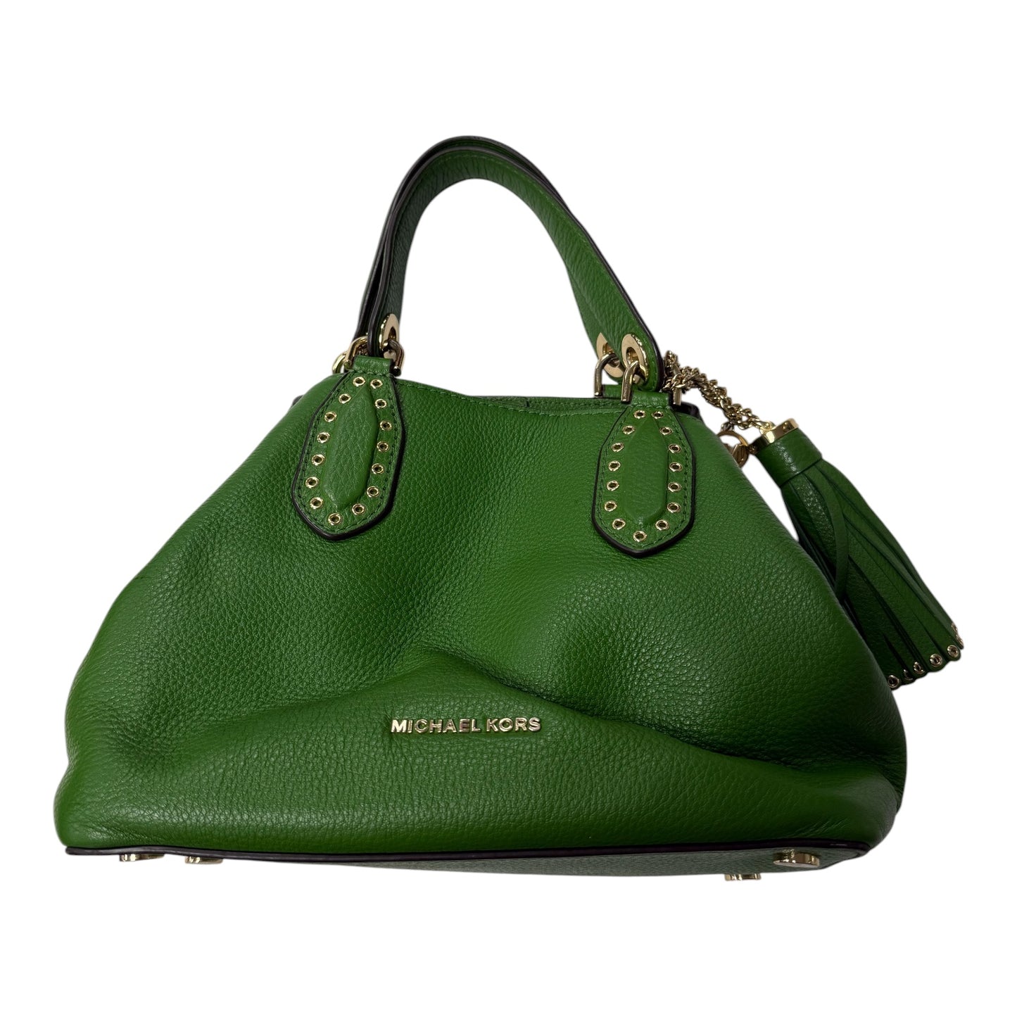 Handbag Designer By Michael Kors In Green, Size:Medium