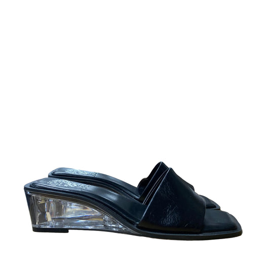 Sandals Heels Platform By Vince Camuto In Black, Size:7.5