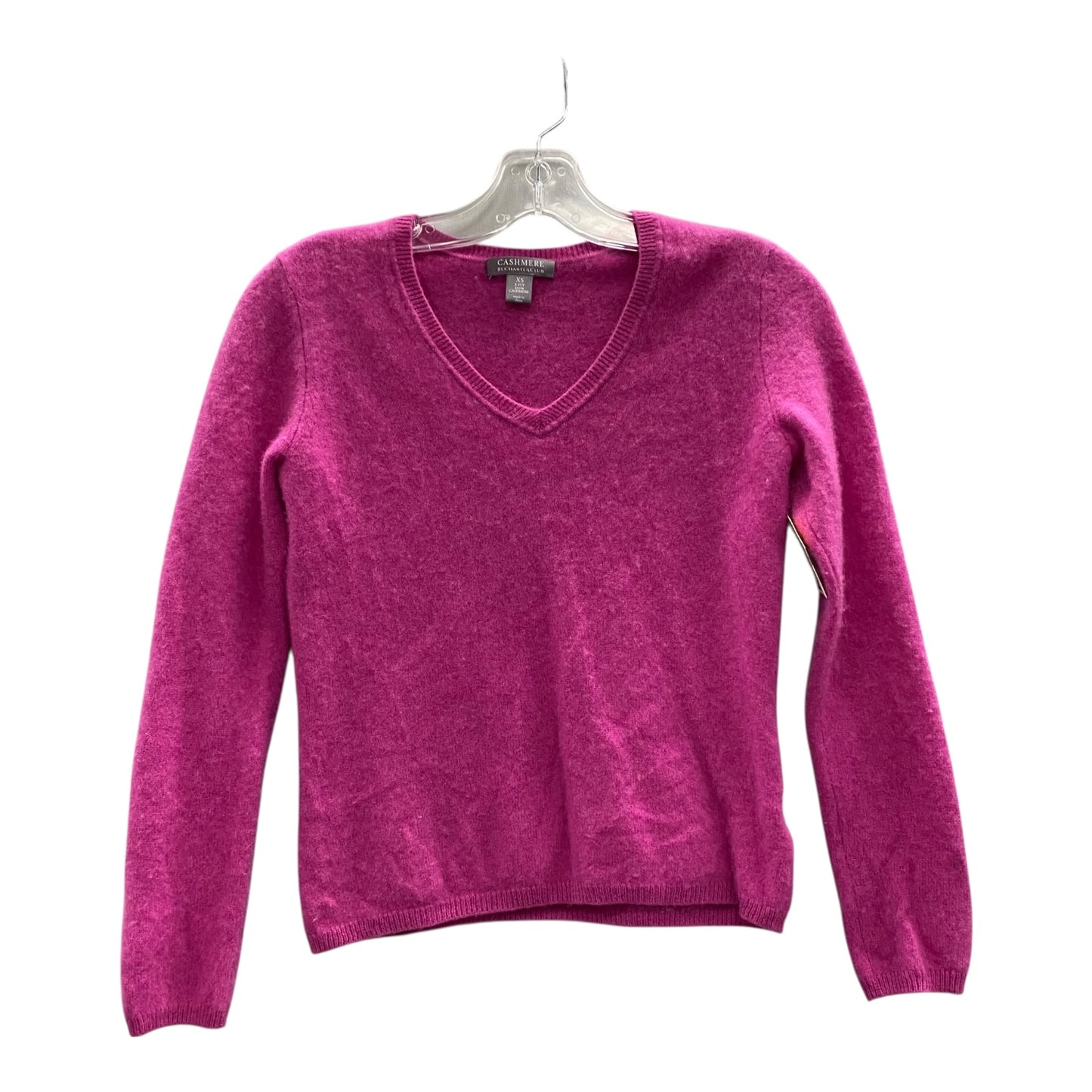 Sweater Cardigan Cashmere By Charter Club In Pink, Size:Xs
