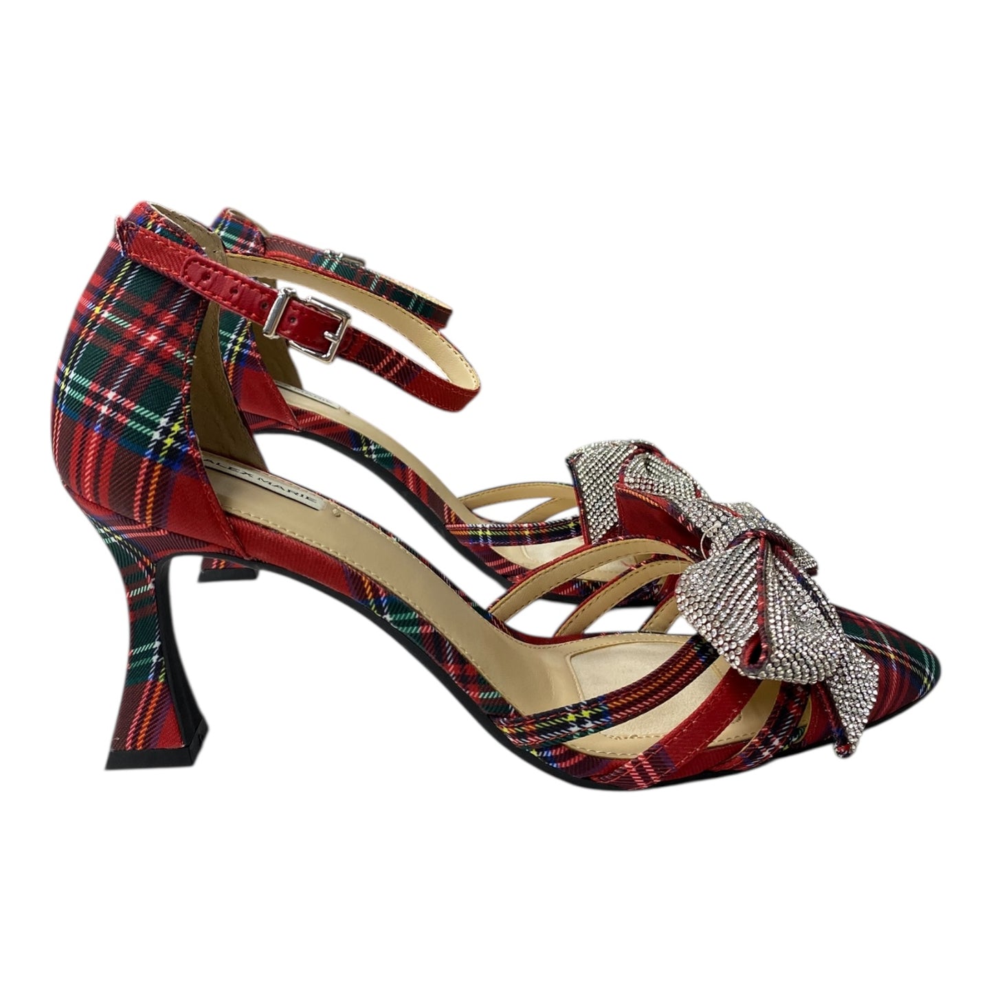 Shoes Heels Block By Alex Marie In Red, Size:8.5