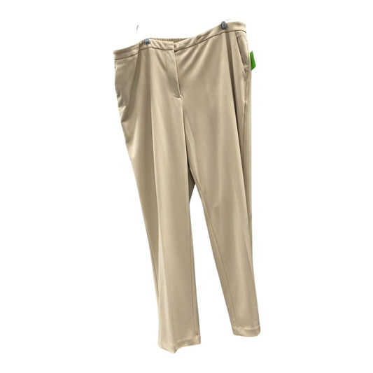 Pants Dress By Susan Graver In Tan, Size:20