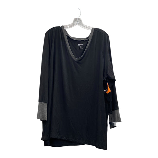 Top Ls By Torrid In Black & Grey, Size:3X