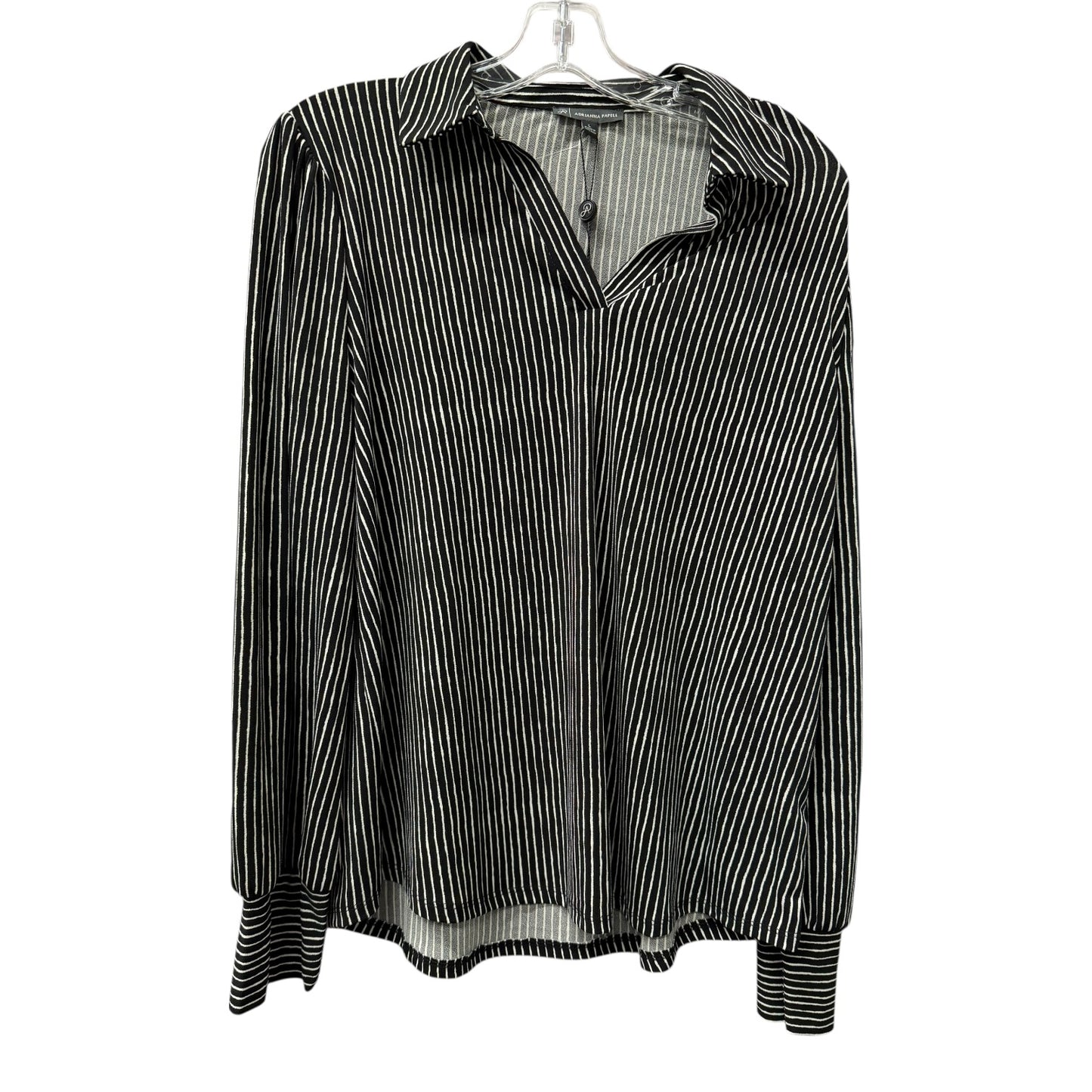 Top Ls By Adrianna Papell In Black, Size:L