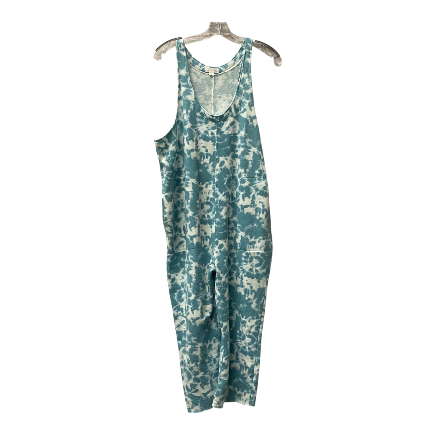Overalls By Colsie In Green & White, Size:Xl
