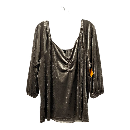 Top Ls By Lane Bryant In Grey, Size:3X