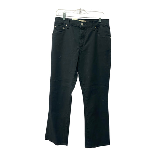 Jeans Boot Cut By Levis In Black, Size:12