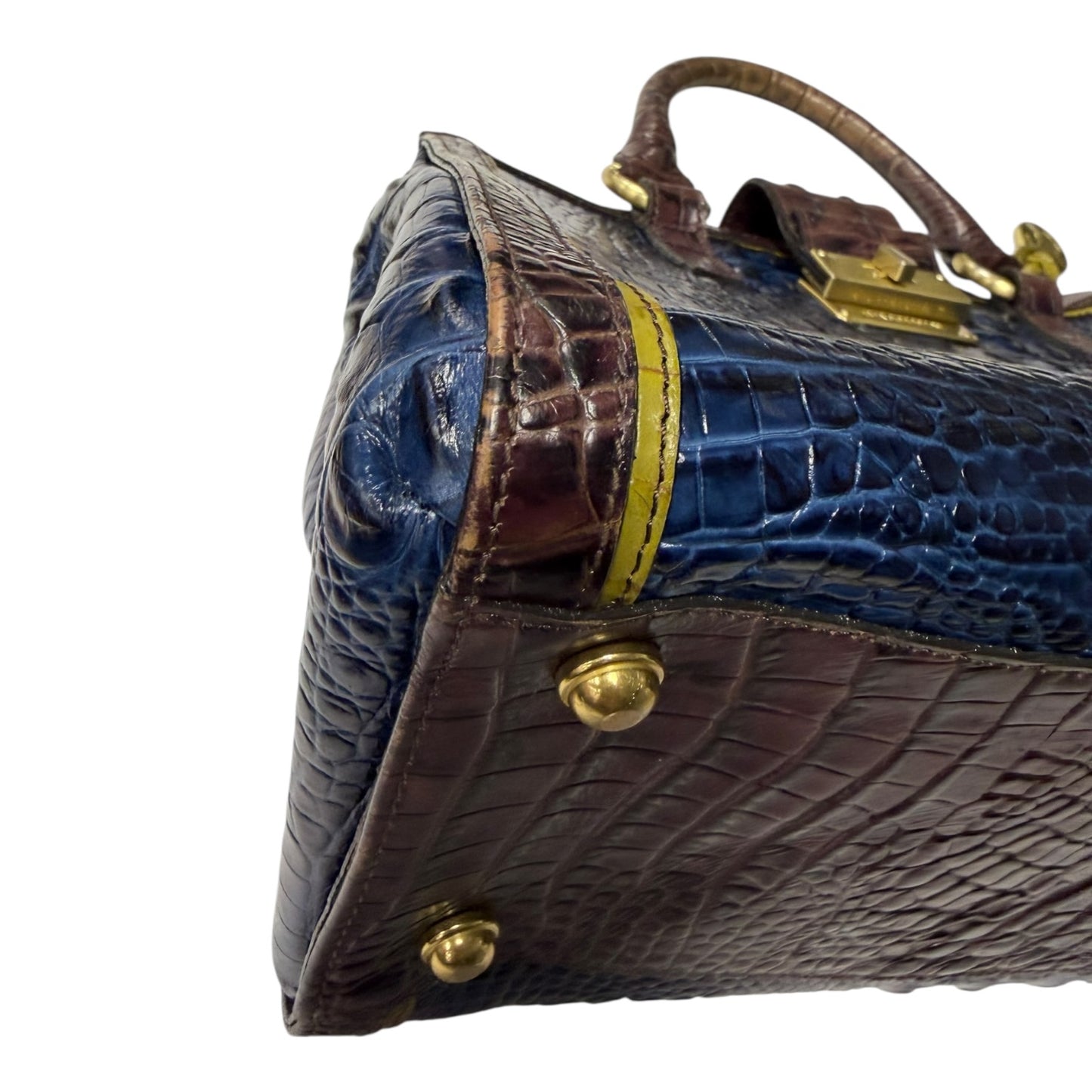 Handbag Designer By Brahmin In Blue, Size:Medium