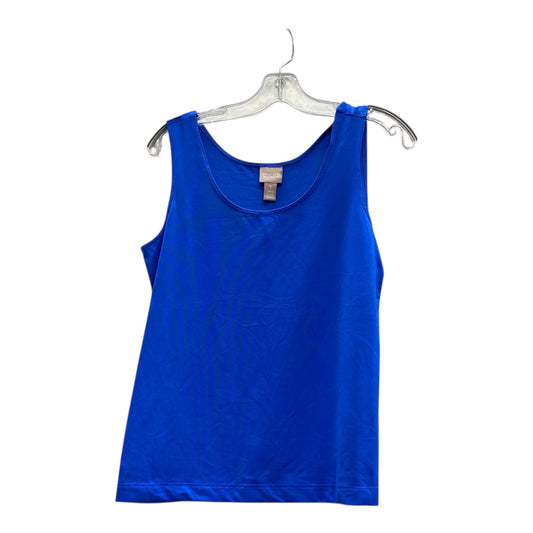Top Sleeveless Basic By Chicos In Blue, Size:M
