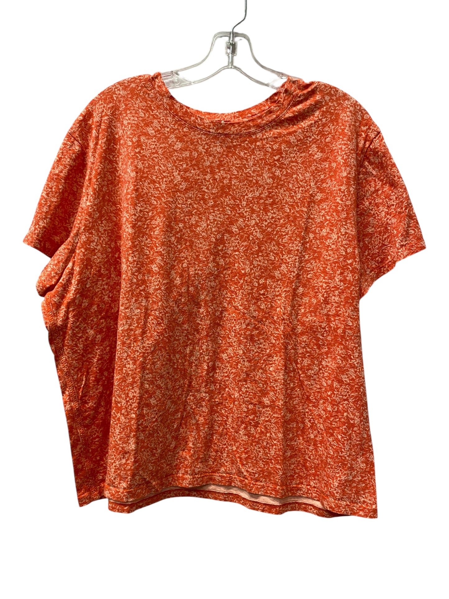 Athletic Top Ss By Athleta In Orange, Size:Xl