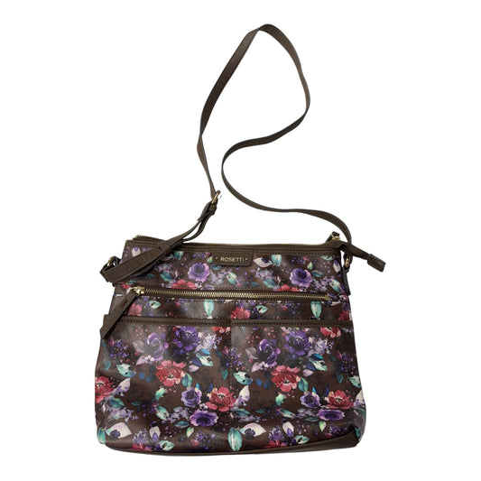 Crossbody By Rosetti In Brown & Purple, Size:Medium