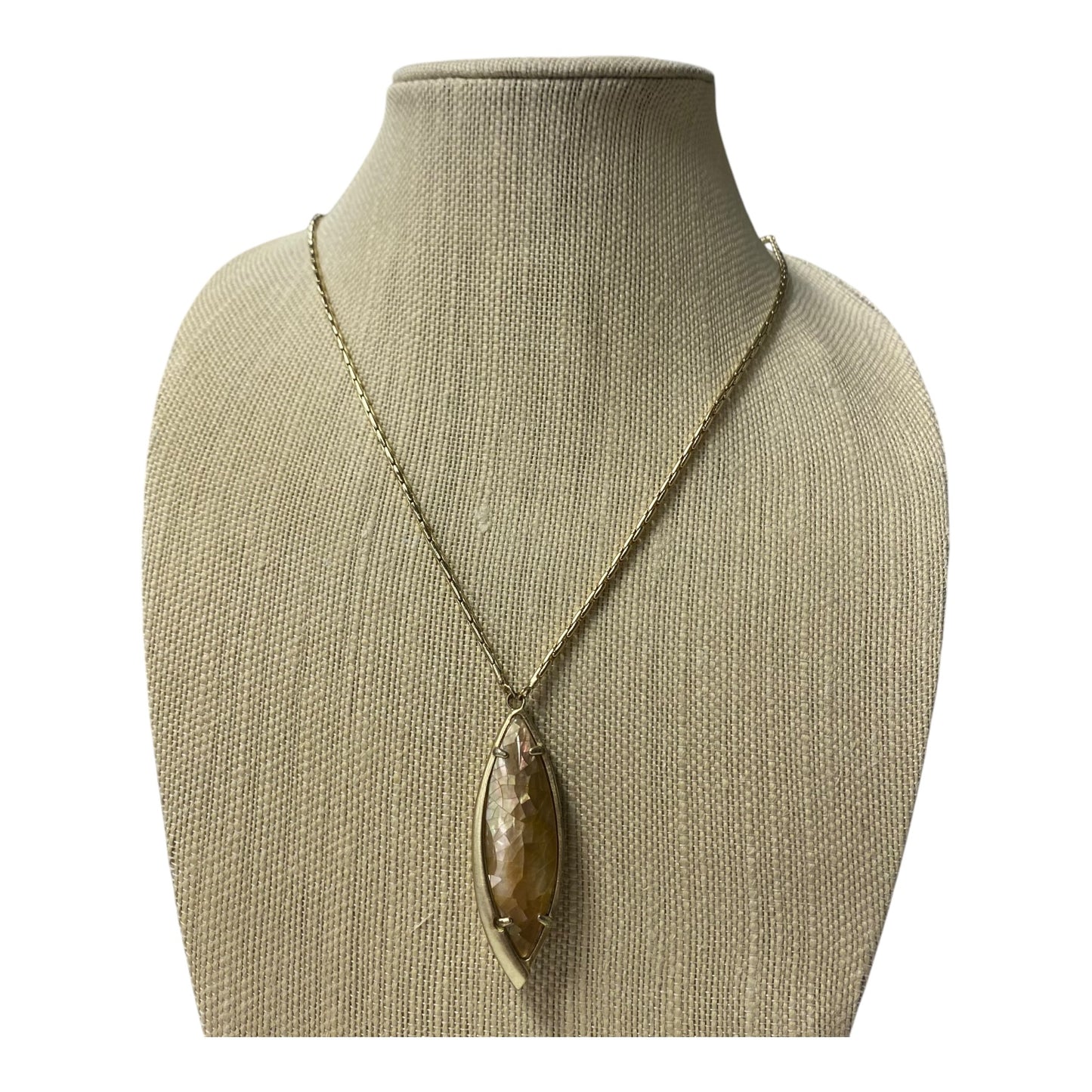 Necklace Pendant By Kendra Scott In Gold