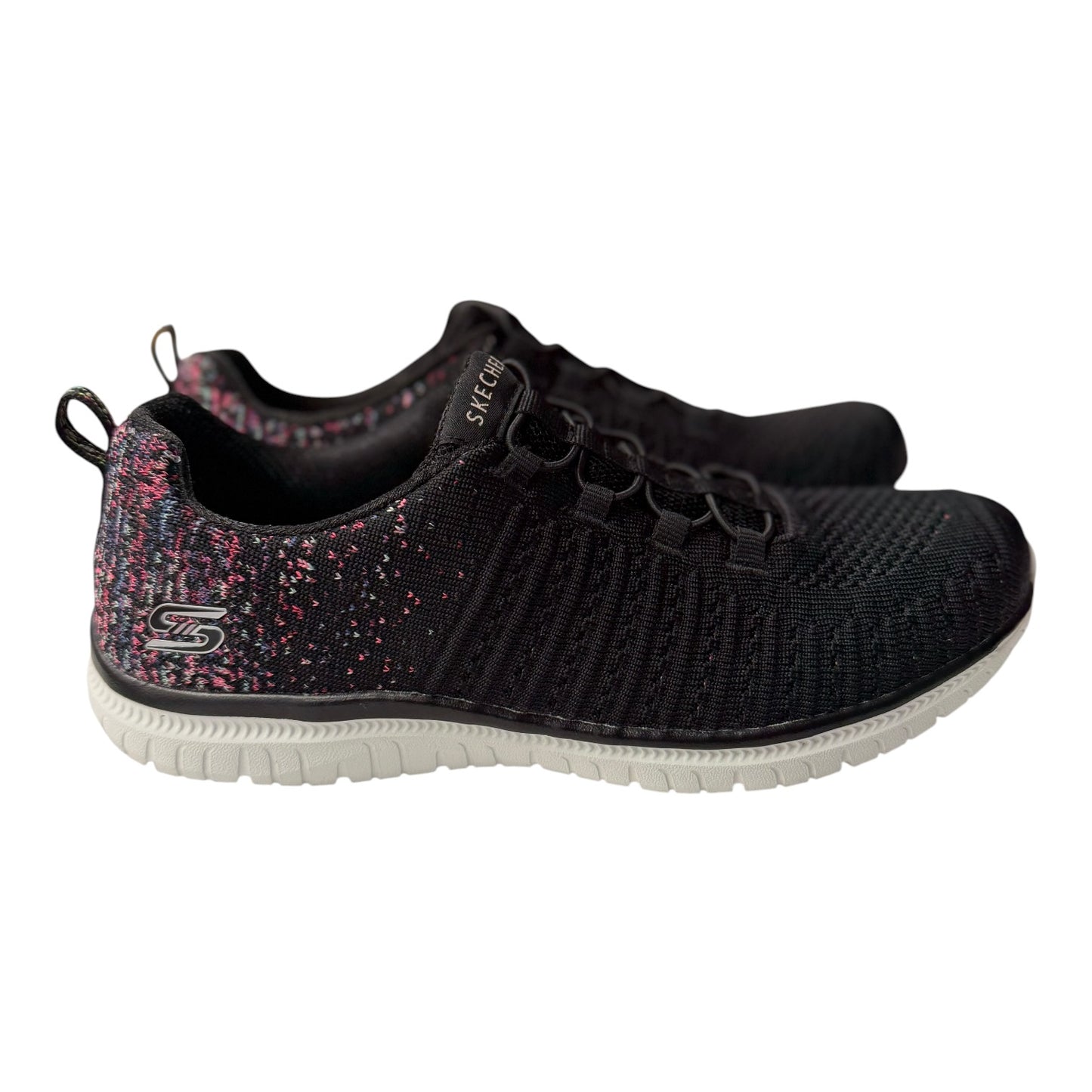 Shoes Athletic By Skechers In Black & Pink, Size:8