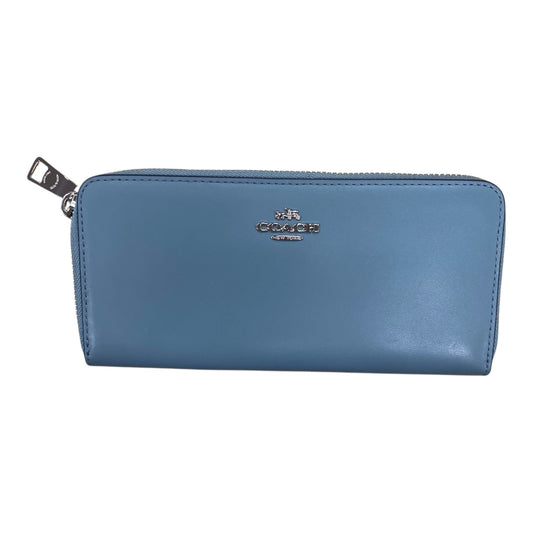 Wallet Designer By Coach In Blue, Size:Large