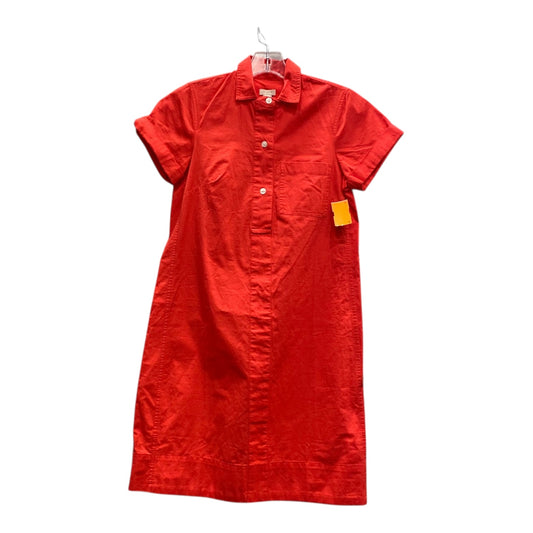Dress Casual Midi By J. Crew In Red, Size:Xs