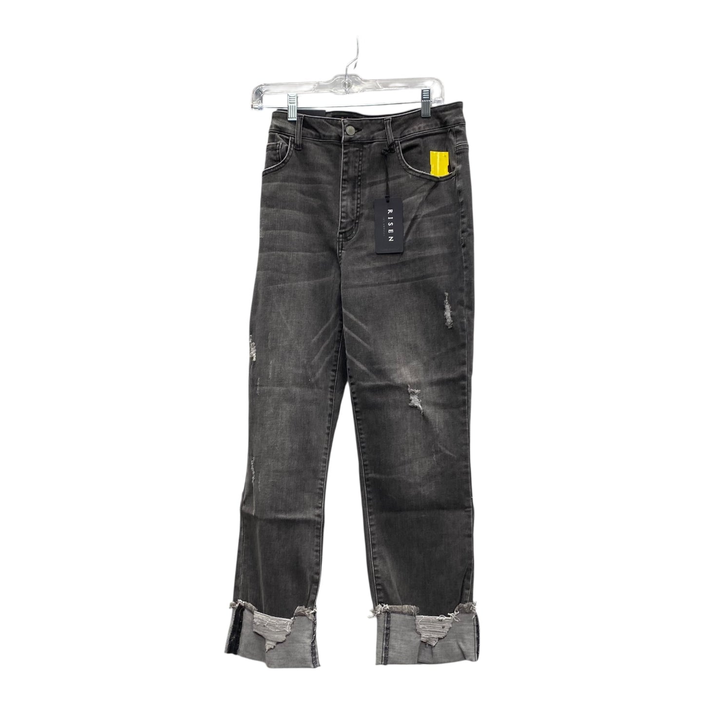 Jeans Cropped By Risen In Black, Size:18