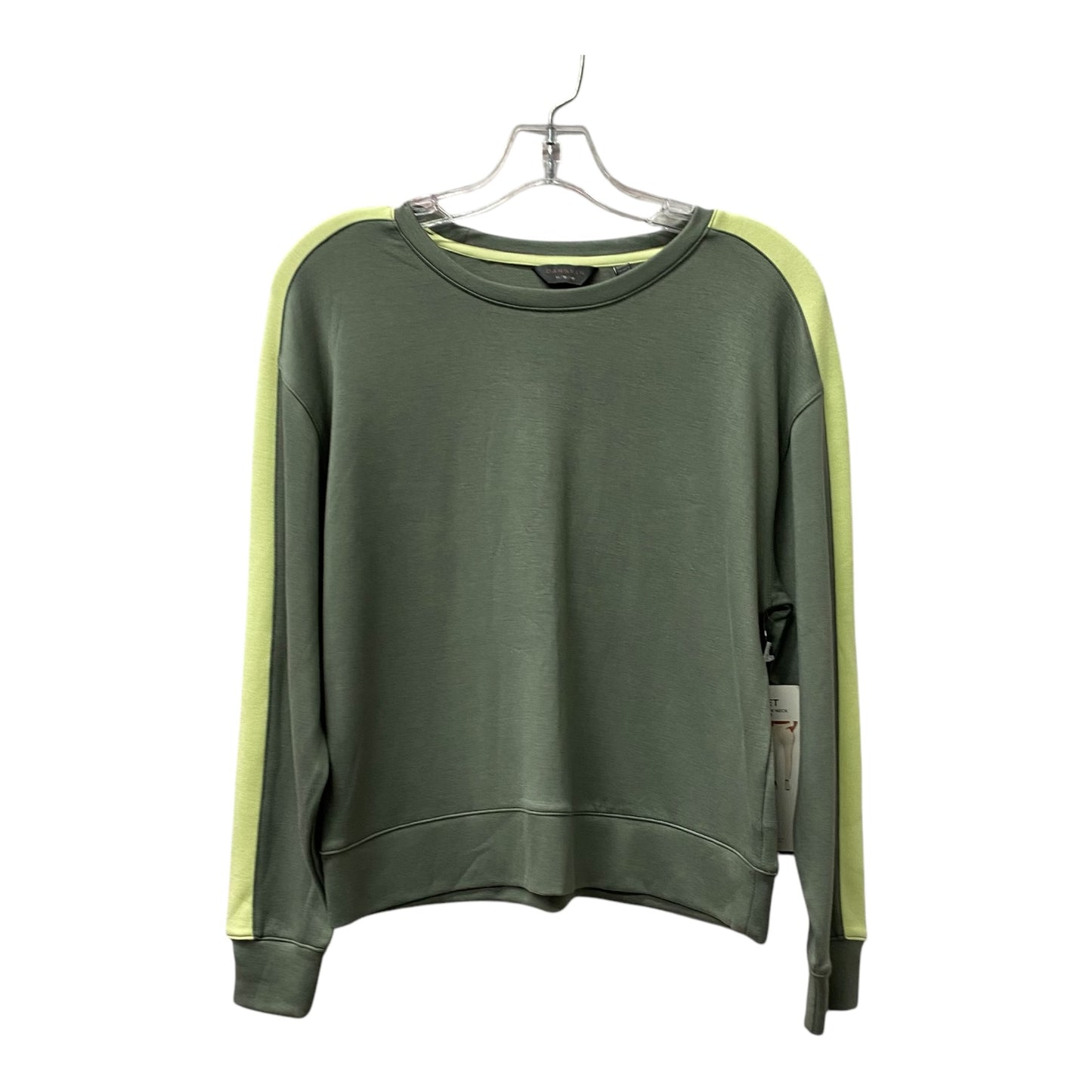 ATHLETIC TOP LS CREWNECK by DANSKIN In GREEN, Size: XS