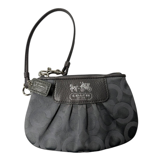 Wristlet Designer By Coach In Grey, Size:Small