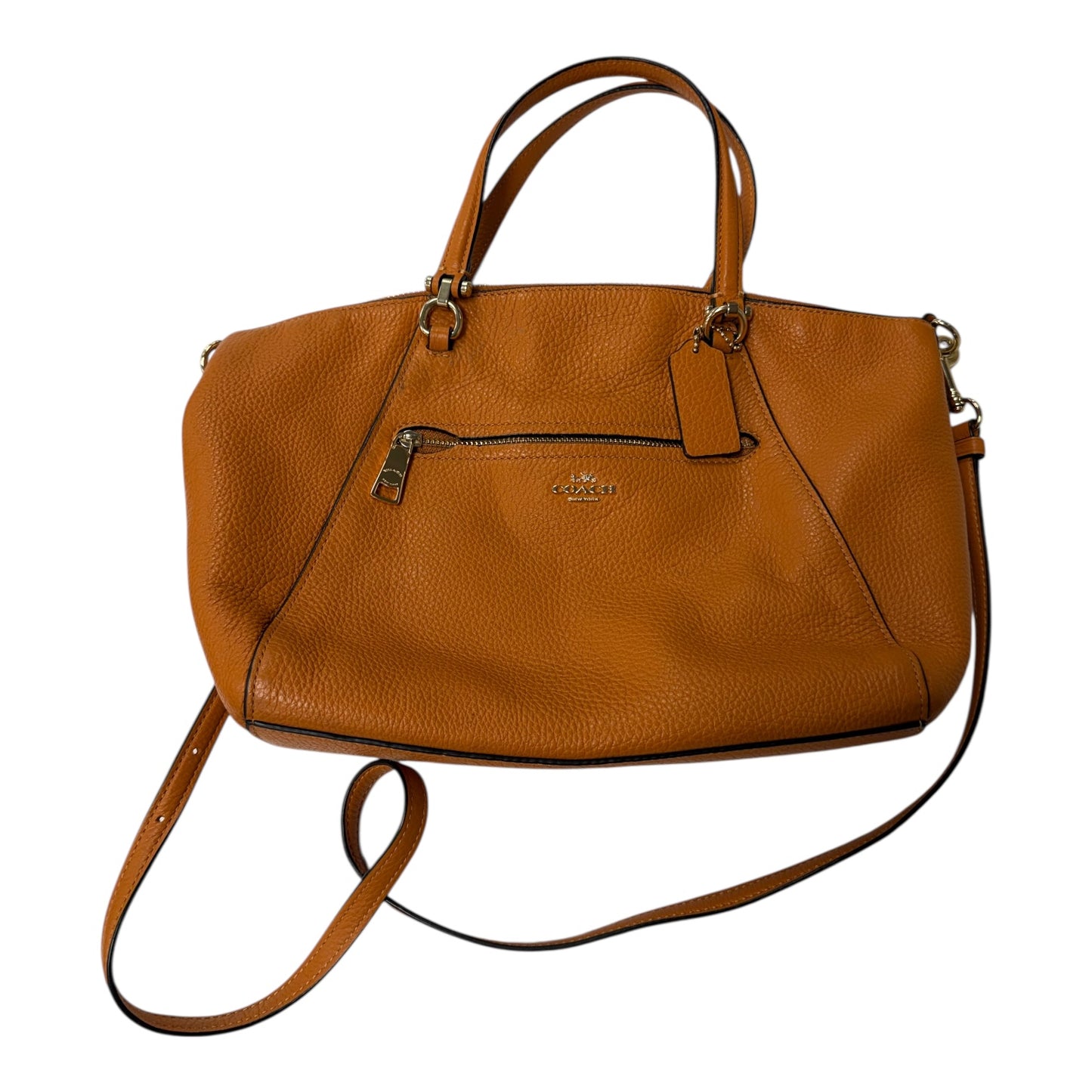 Handbag Designer By Coach In Orange, Size:Medium