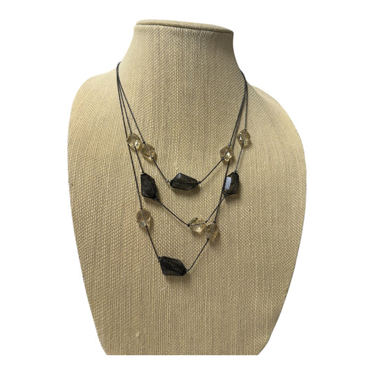 Necklace Layered  In Black