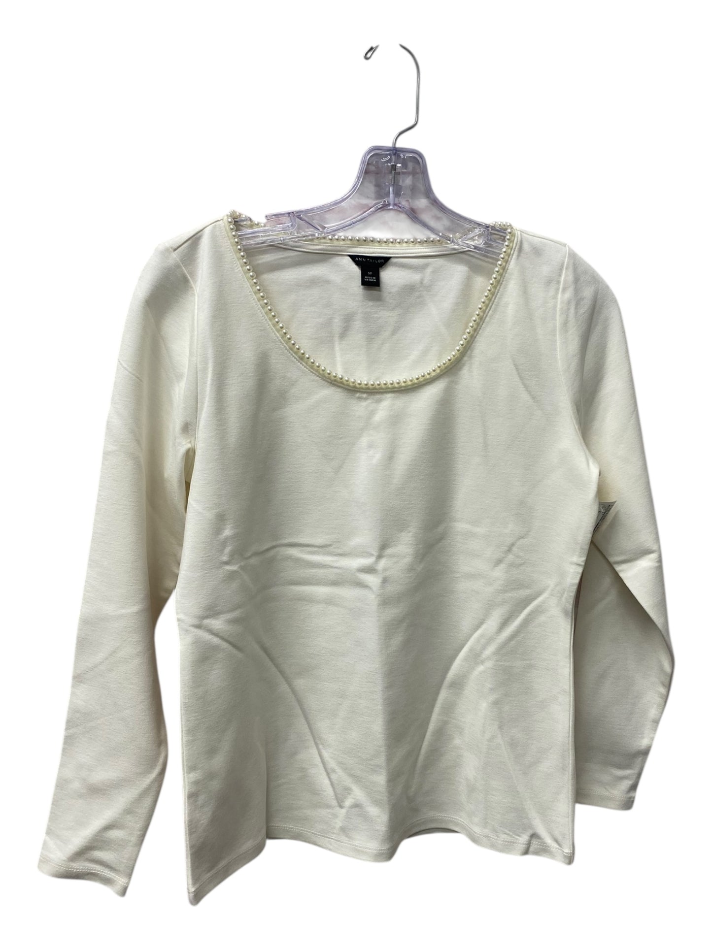Top Ls By Ann Taylor In White, Size:S