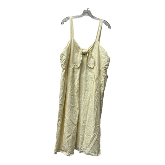 Dress Casual Midi By Who What Wear In Cream, Size:2X