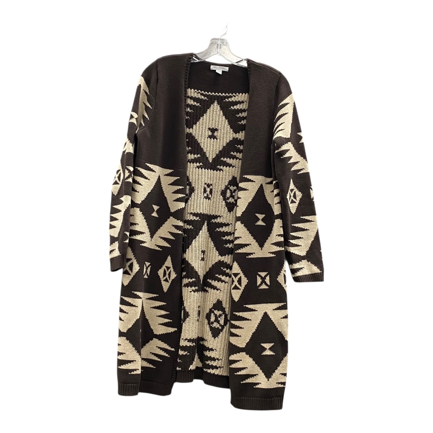Sweater Cardigan By New York And Co In Brown, Size:S