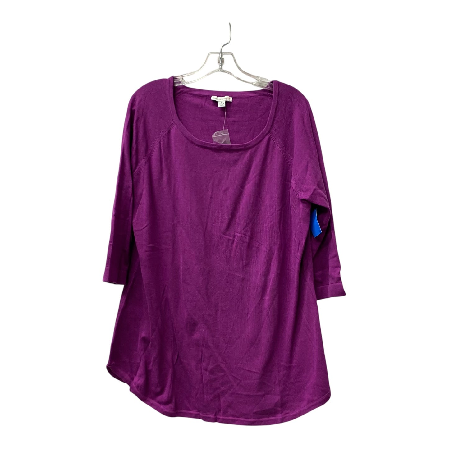 Top Ls By Isaac Mizrahi Live Qvc In Pink, Size:1X