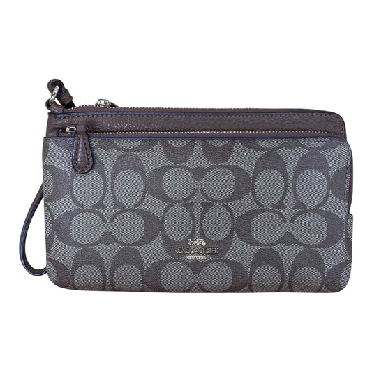 Wristlet Designer By Coach In Brown, Size:Medium