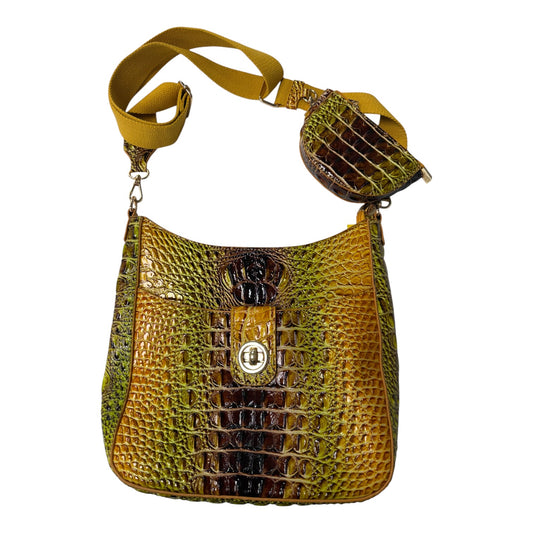 Crossbody  In Orange & Yellow, Size:Large