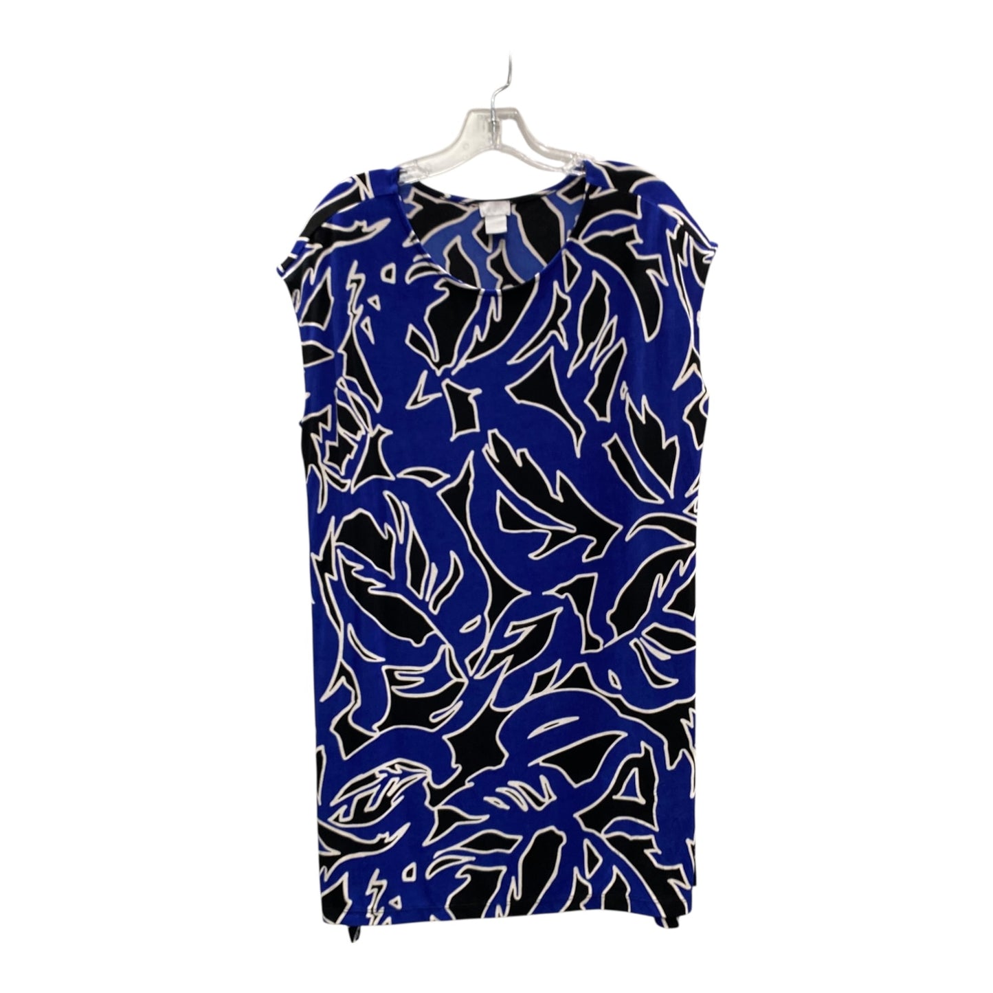 Top Sleeveless By Chicos In Blue, Size:Xl