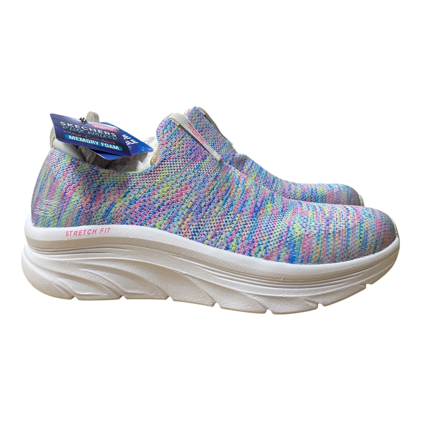 Shoes Athletic By Skechers In Blue & Pink, Size:8