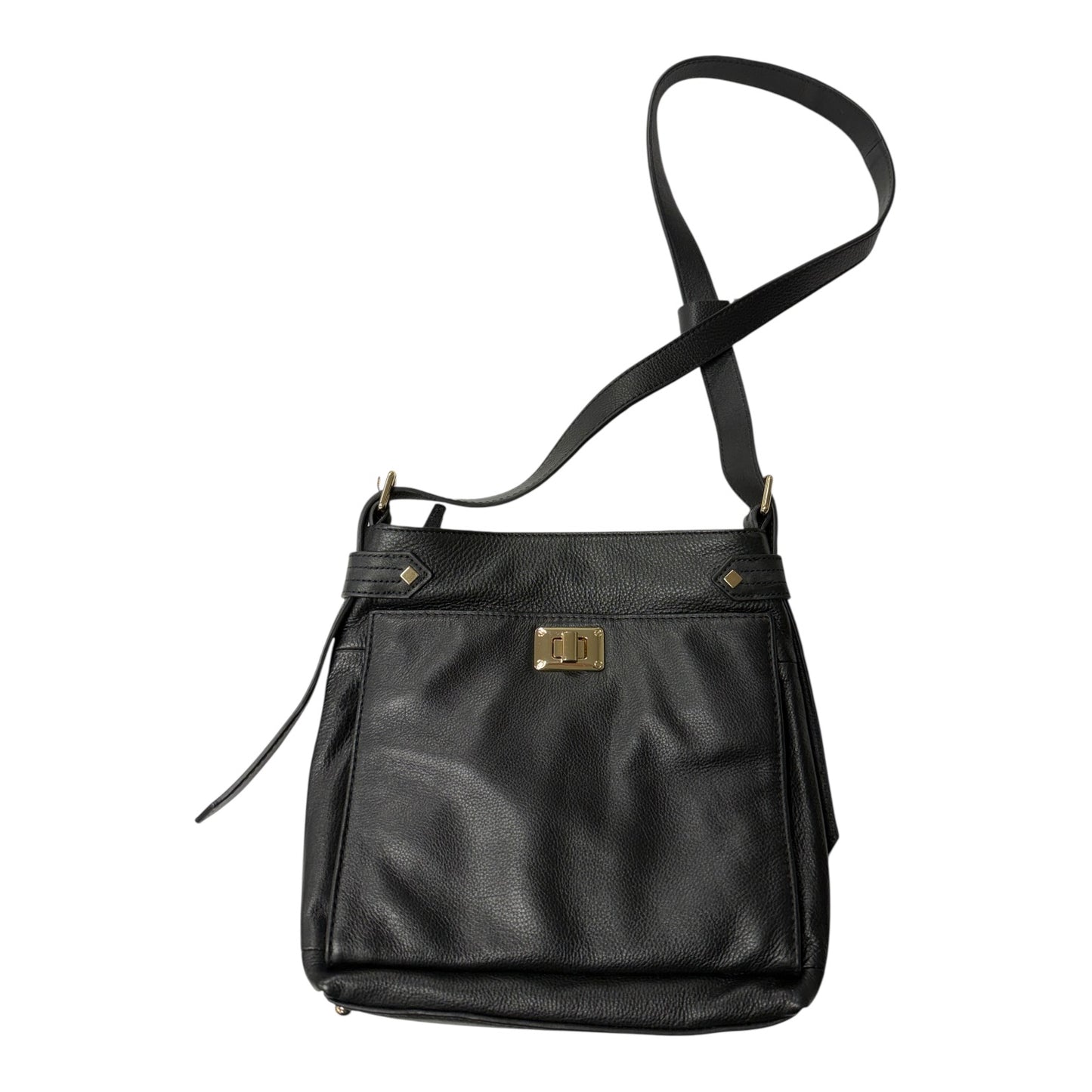 Crossbody Leather By Rachel Roy In Black, Size:Medium
