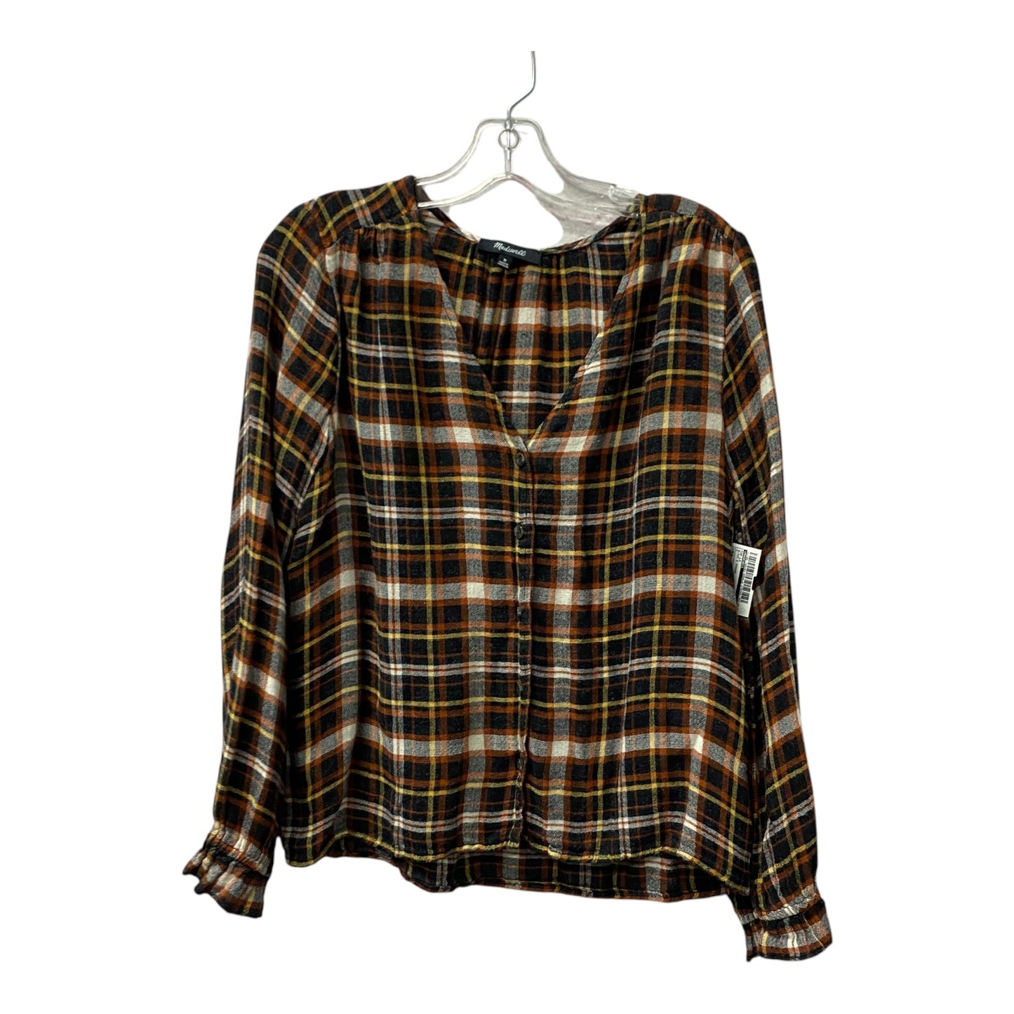 Top Ls By Madewell In Black & Orange, Size:M